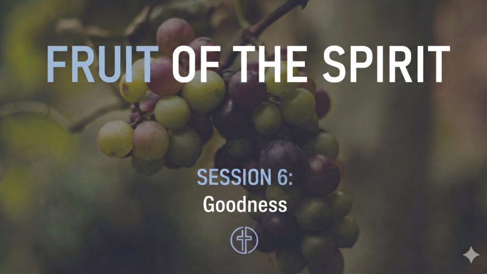 Fruit of the Spirit — Session 6: Goodness Image